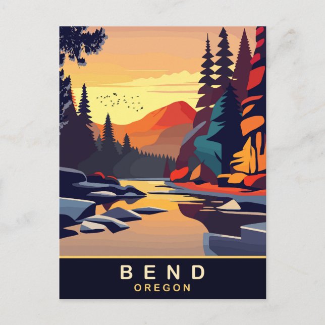 Carte Postale Bend, Oregon, Voyage (Devant)