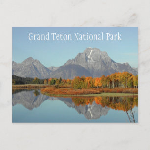 Carte Postale Bend Oxbow, Mont Moran Réflexion Grand Teton NP