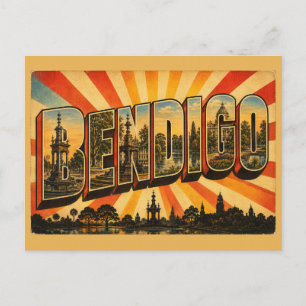 Carte Postale Bendigo Victoria Australie Patrimoine Minier d'Or 