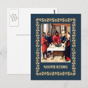 Carte Postale Bénédiction de la Pâque. Art