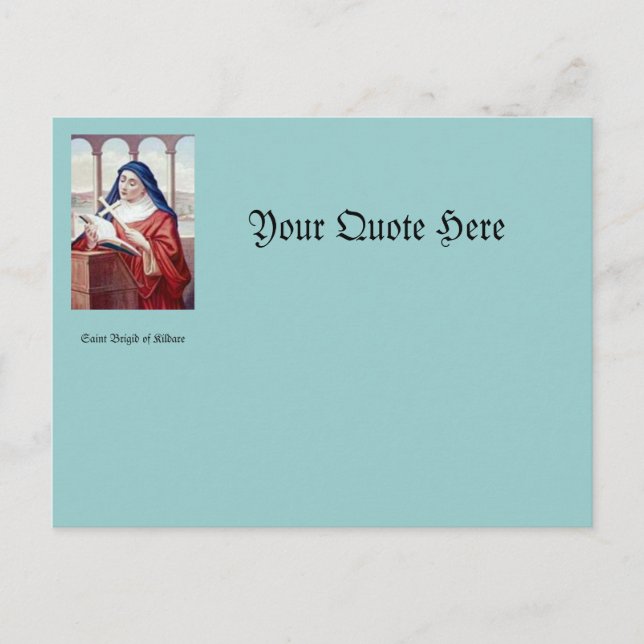 Carte Postale Bénédiction De Saint Brigid (Devant)