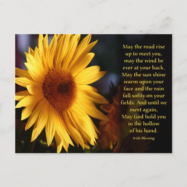 Carte Postale Bénédiction Irlandaise (Devant)