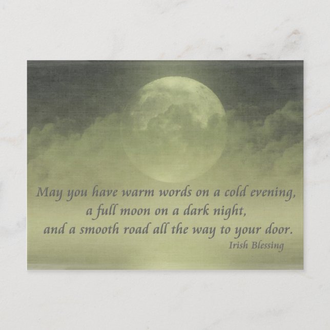 Carte Postale Bénédiction irlandaise (2) (Devant)