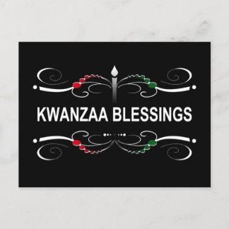 Carte Postale bénédiction kwanzaa sophistiquée