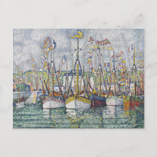 Carte Postale Bénédiction vintage de la flotte de thon à Groix