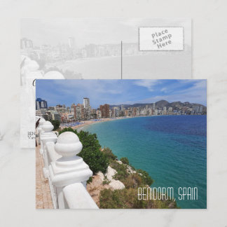 Carte Postale Benidorm Playa Levante Beach et Océan