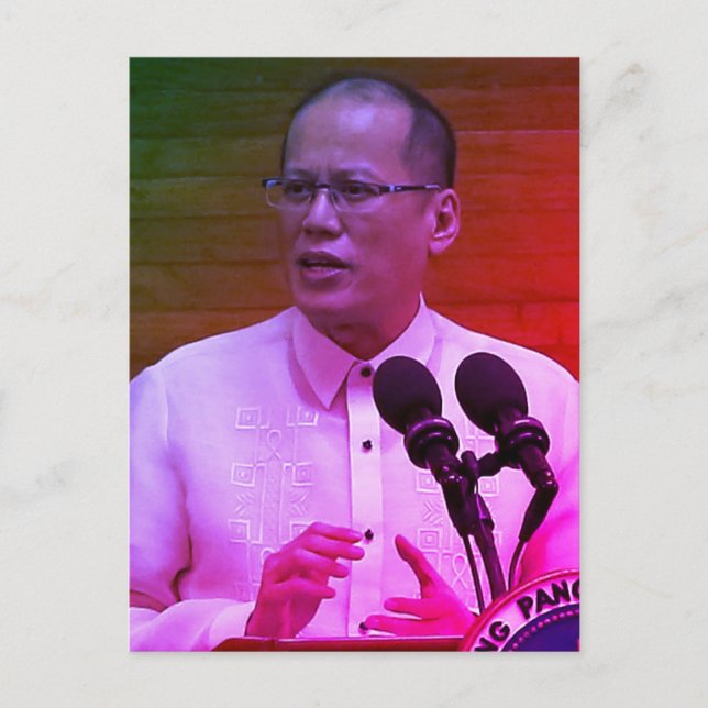 Carte Postale Benigno Noynoy Aquino III, 15ème Président de PH (Devant)