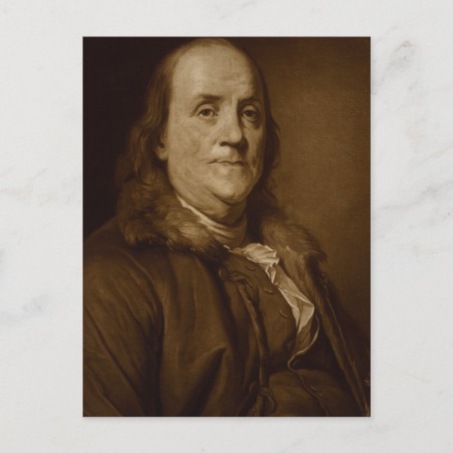 Carte Postale Benjamin Franklin (Devant)
