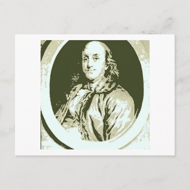 Carte Postale Benjamin Franklin (Devant)