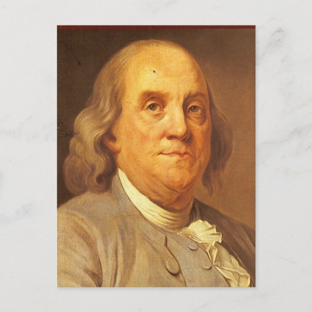 Carte Postale Benjamin Franklin (Devant)