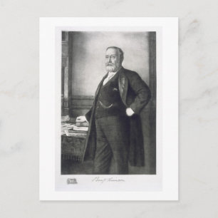Carte Postale Benjamin Harrison (1833-1901), 23e président de la