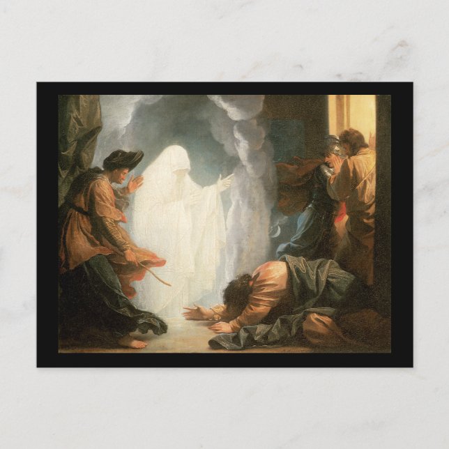 Carte Postale Benjamin West Saul et la sorcière d'Endor (Devant)