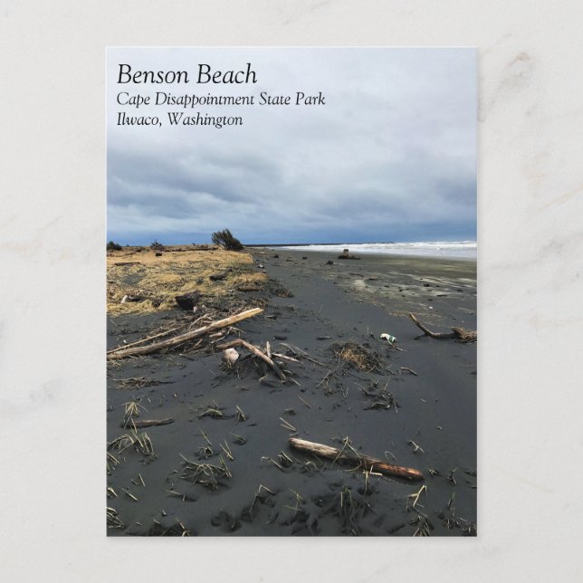 Carte Postale Benson Beach, Cape Disdéception, Washington (Devant)