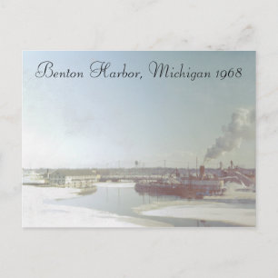 Carte Postale Benton Harbour Michigan et River
