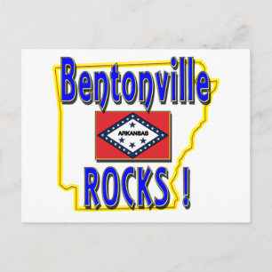 Carte Postale Bentonville Rocks ! (bleu)