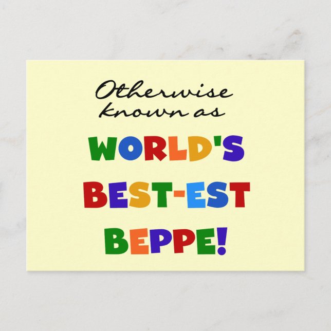 Carte Postale Beppe le plus connu (Devant)