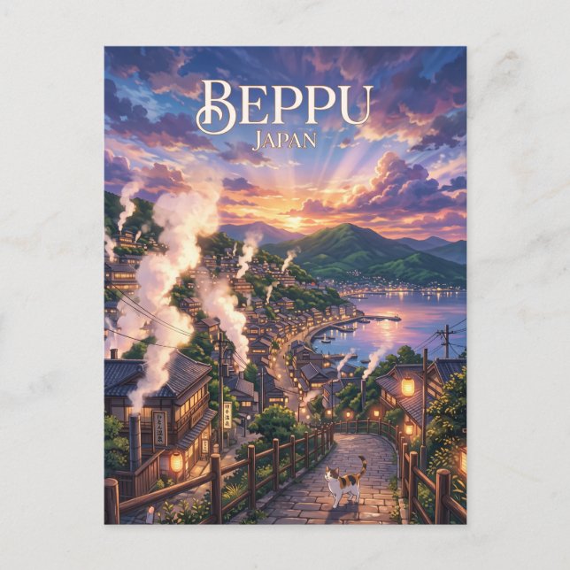 Carte Postale Beppu, Japon (Devant)
