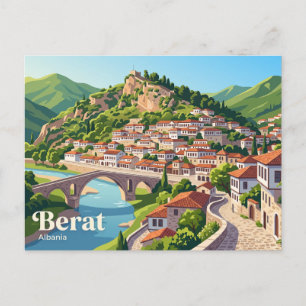 Carte Postale Berat, Albanie