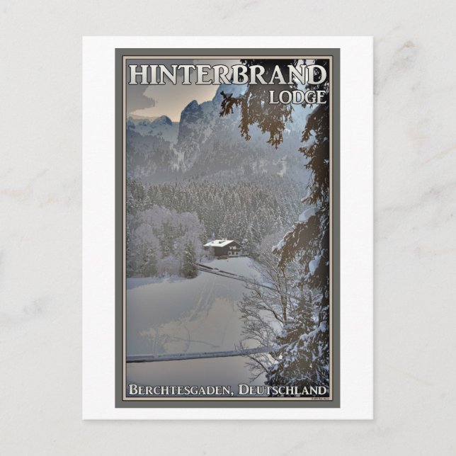 Carte Postale Berchtesgaden - Hinterbrand Lodge (Devant)
