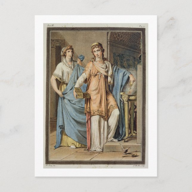 Carte Postale Berenice, costume pour 'Berenice' de Jean Racine,  (Devant)