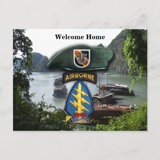 Carte Postale Bérets verts des forces spéciales de l'armée guerr (Devant)