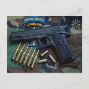 Carte Postale bérets verts des forces spéciales Sf SFORPS LRRPS