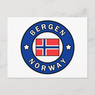 Carte Postale Bergen Norvège