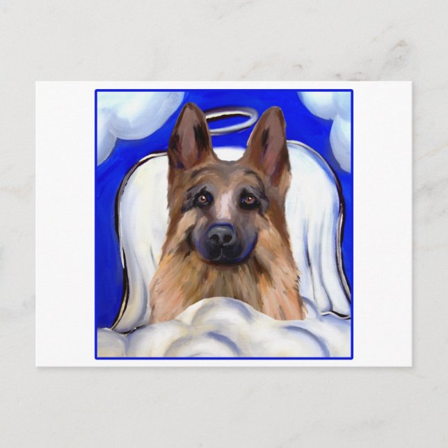 Carte Postale Berger Allemand  ANGE PET (Devant)