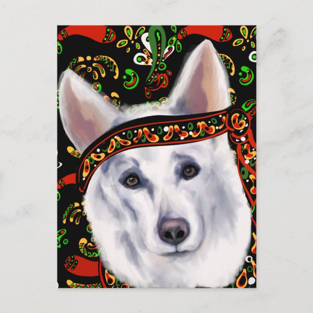 CARTE POSTALE BERGER ALLEMAND BLANC   MEXIQUE    (Devant)