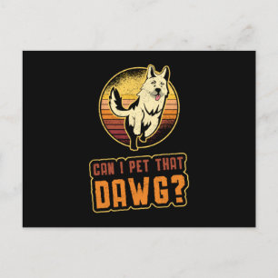 Carte Postale Berger Allemand Puis-Je Paître Qui Dawg Vintage Dr