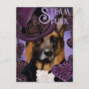 Carte Postale Berger allemand Steampunk