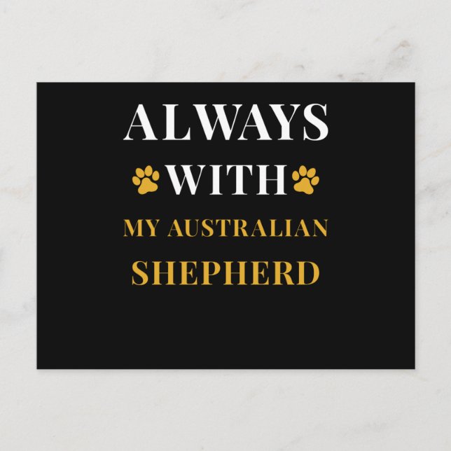 Carte Postale Berger australien (Devant)