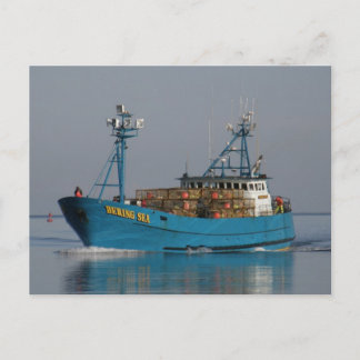 Carte Postale Bering Sea, Crab Boat en havre hollandais, AK