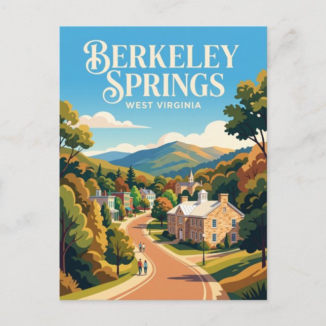 Carte Postale Berkeley Springs États-Unis (Devant)
