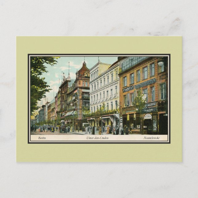 Carte Postale Berlin 1890 Unter Den Linden (Devant)