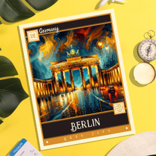 Carte Postale Berlin, Allemagne   Peinture Vintage