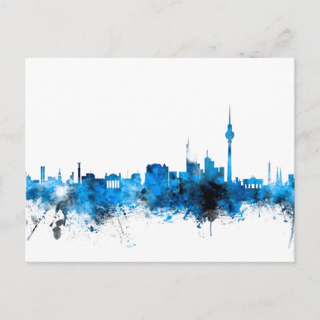 Carte Postale Berlin Allemagne Skyline (Devant)