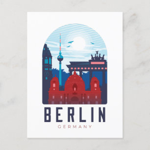 Carte Postale Berlin Allemagne Skyline
