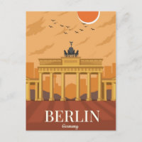 Berlin Allemagne train Travel Art Vintage