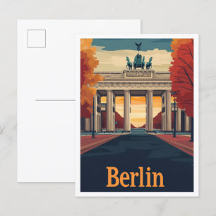 Carte Postale Berlin Allemagne Vintage voyage d'art