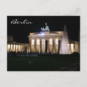 Carte Postale berlin brandenburg nuit