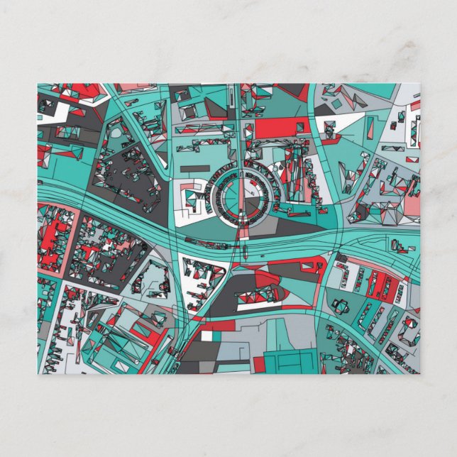 Carte Postale Berlin, Germany Map (Devant)