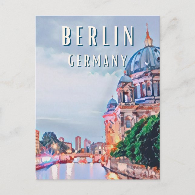 Carte Postale Berlin, la capitale animée de l'Allemagne (Devant)
