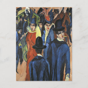 Carte Postale Berlin Street Scene - Ernst Ludwig Kirchner