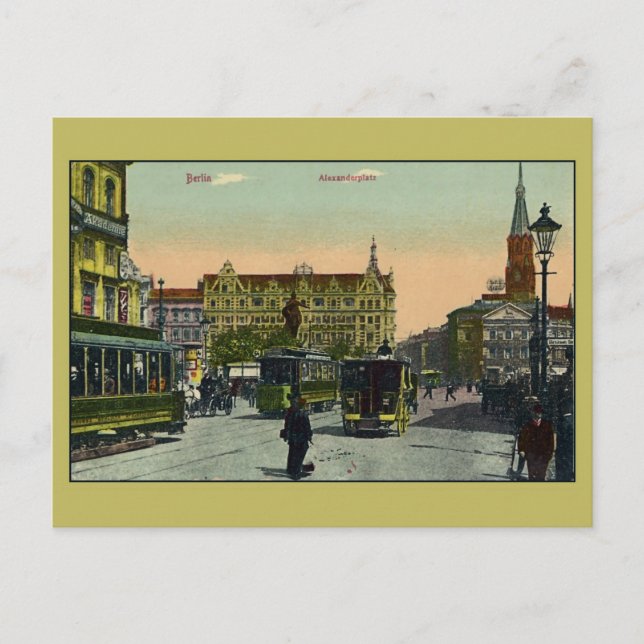 Carte Postale Berlin vintage Alexanderplatz (Devant)