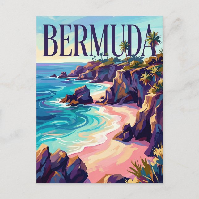 Carte Postale Bermuda rivage sud Bermudes (Devant)
