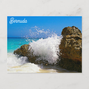Carte Postale Bermudes Blue Ocean Rocky Beach Travel Photo