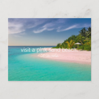 Carte Postale Bermudes Inspiration bucket list plage de sable ro