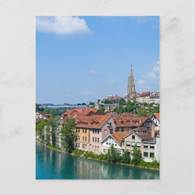 Carte postale Bern Suisse Waterfront View (Devant)