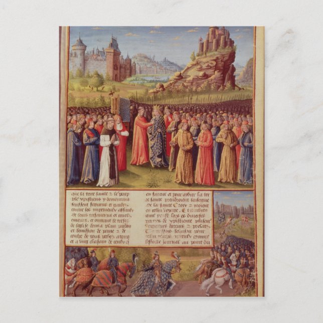 Carte Postale Bernard de Clairvaux prêchant la deuxième croisade (Devant)
